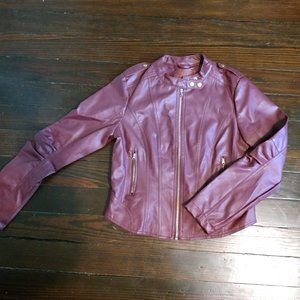Miss London Faux Leather Jacket Size L
